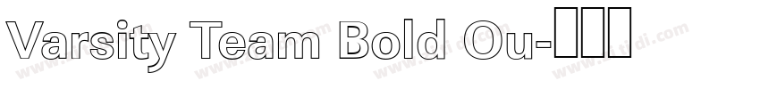 Varsity Team Bold Ou字体转换 Varsity Team Bold Ou字体转换